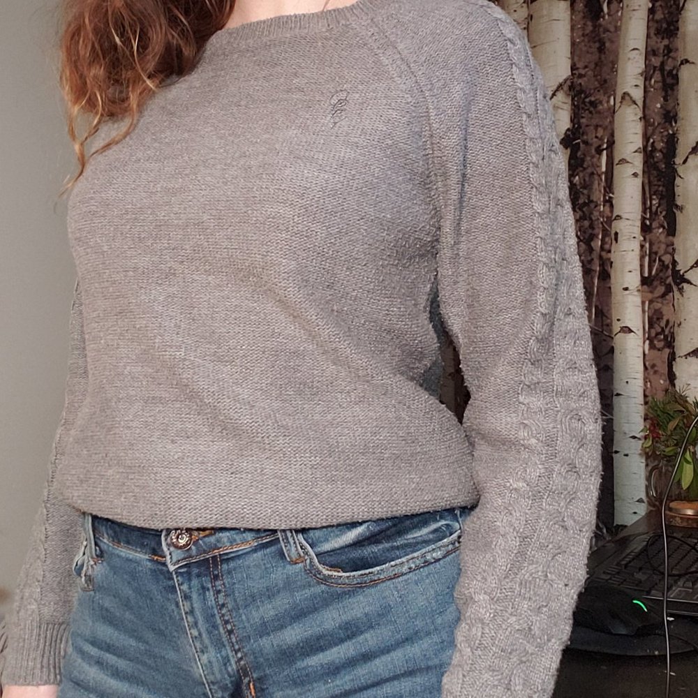 Obey cable knit fisherman style sweater
